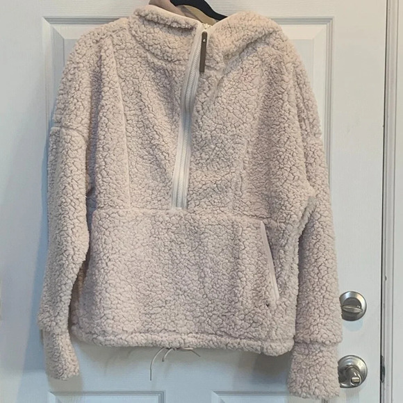 Prana Wm’s Polar Escape Cream 1/2 Zip Fleece Pullover Sz L # - Picture 5 of 5
